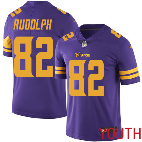 Minnesota Vikings 82 Limited Kyle Rudolph Purple Nike NFL Youth Jersey Rush Vapor Untouchable